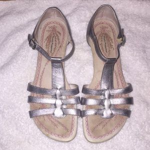 Hush Puppies silver sandals